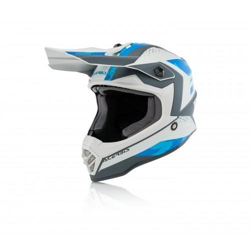 Мотошлем кроссовый детский ACERBIS STEEL BLUE/GREY